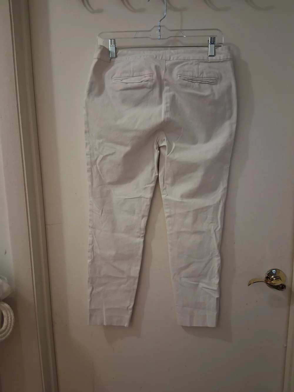 LAUREN Ralph Lauren White Slim Cloth Pants - Picture 3 of 7